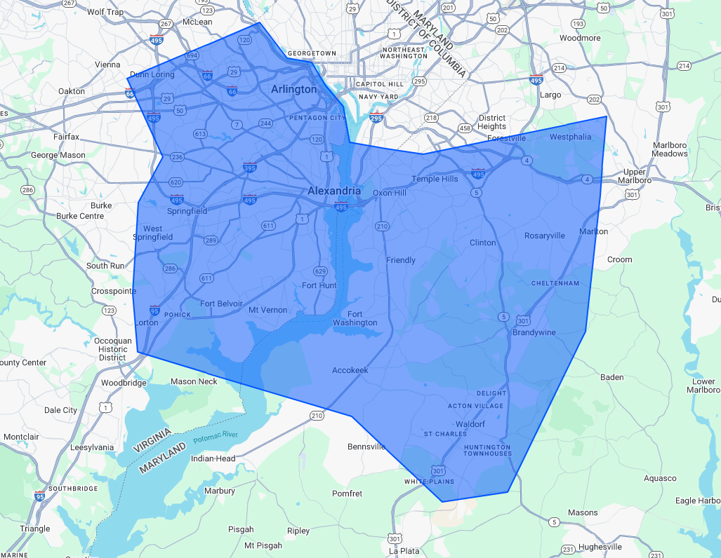 service area map